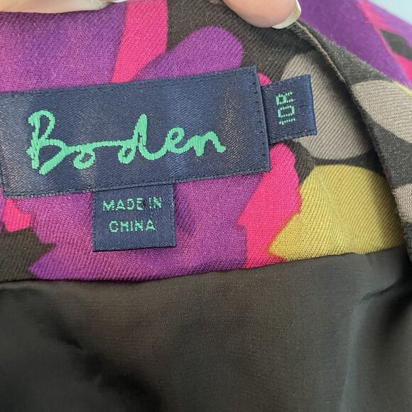 Boden Dress 10R Retro Floral Babydoll Empire Waist Boho 70s Hippie Peasant EUC - Picture 11 of 13